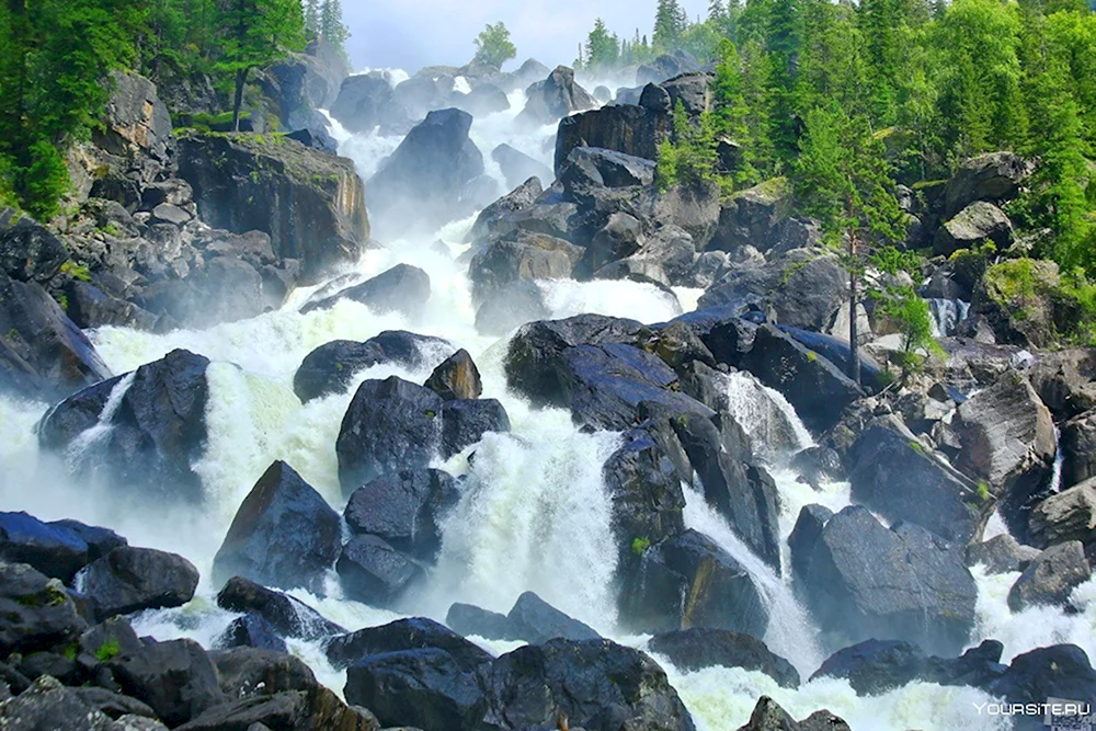Чульчинский водопад Алтай