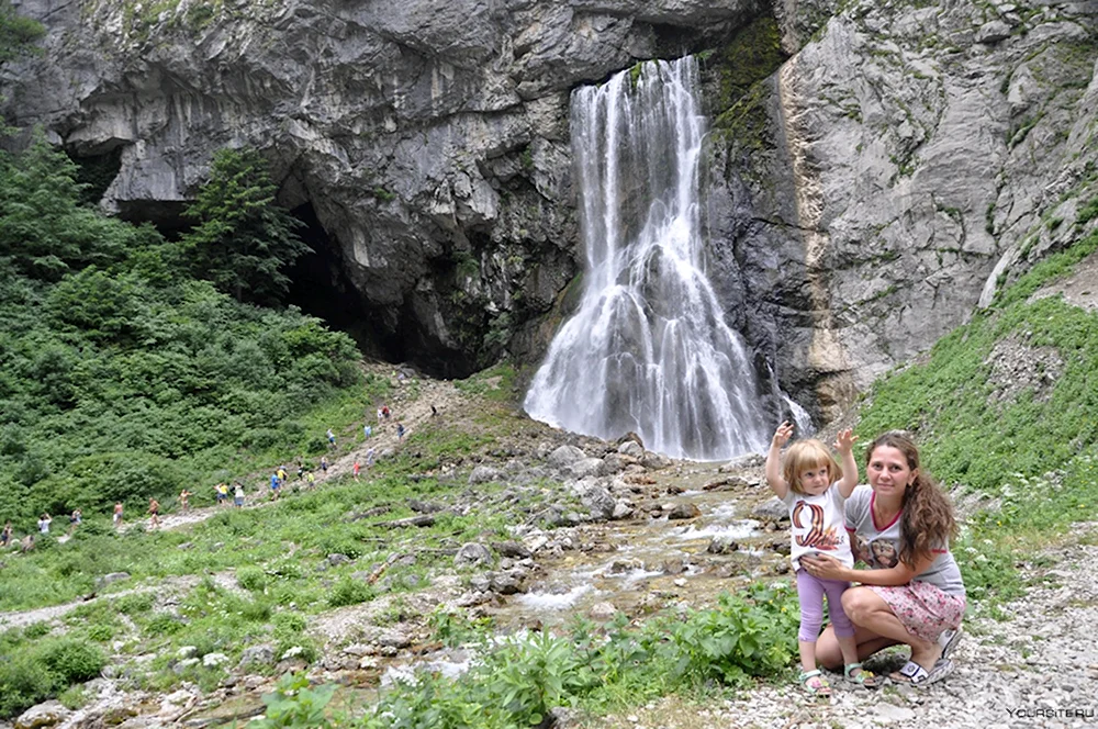 Гегский водопад Абхазия