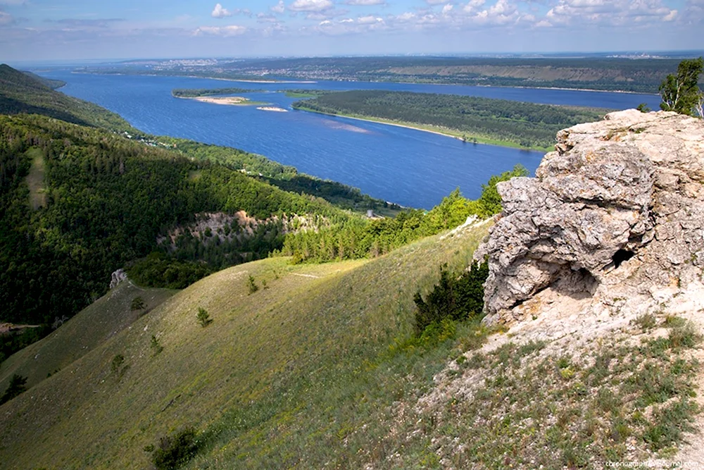 Гора Стрельная Самарская лука Жигулевские горы