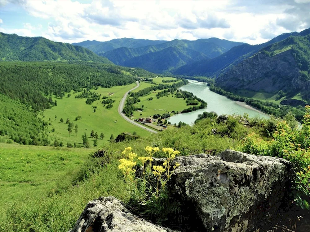 Горы Алтая Катунь