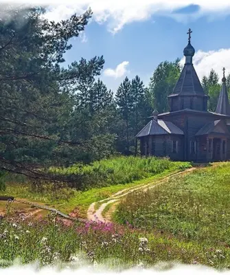 Озеро Светлояр часовня