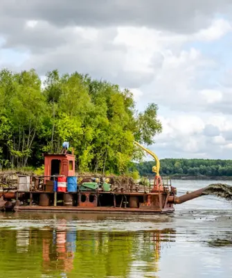 Озеро земснаряд Куровское