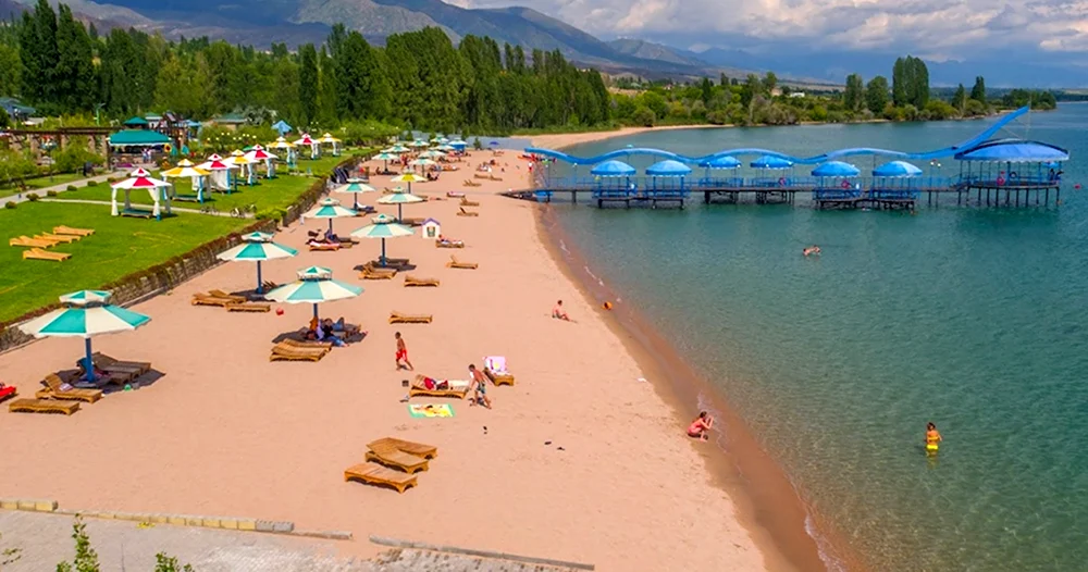Пляж Иссык Куль Киргизия