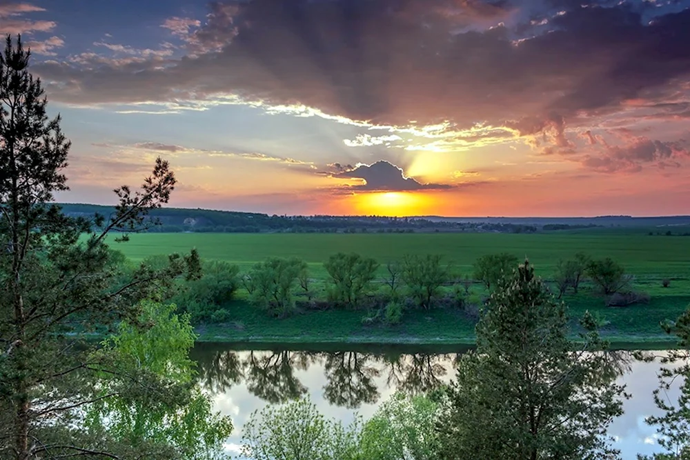 Природа вечер