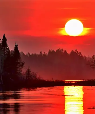 Природа закат
