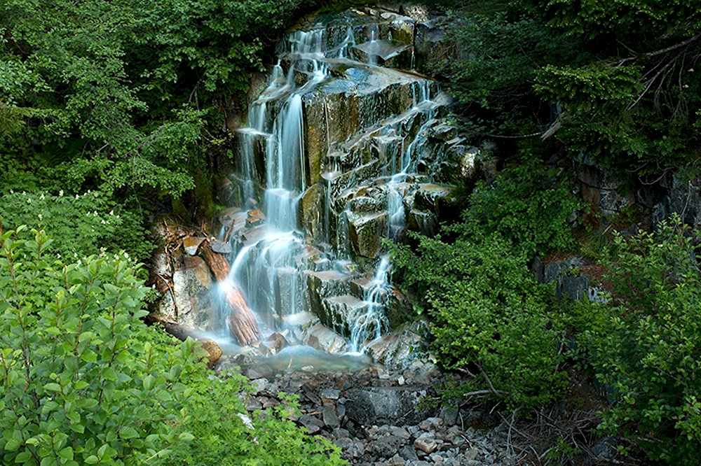 Rainier National Park водопад