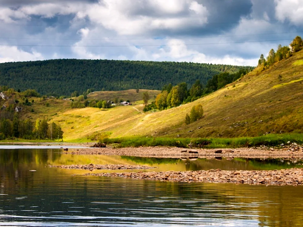 Река Косьва Широковское водохранилище