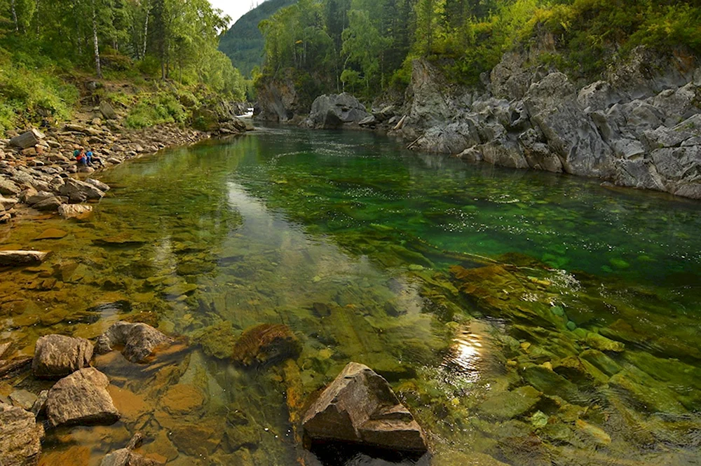 Река кумир горный Алтай