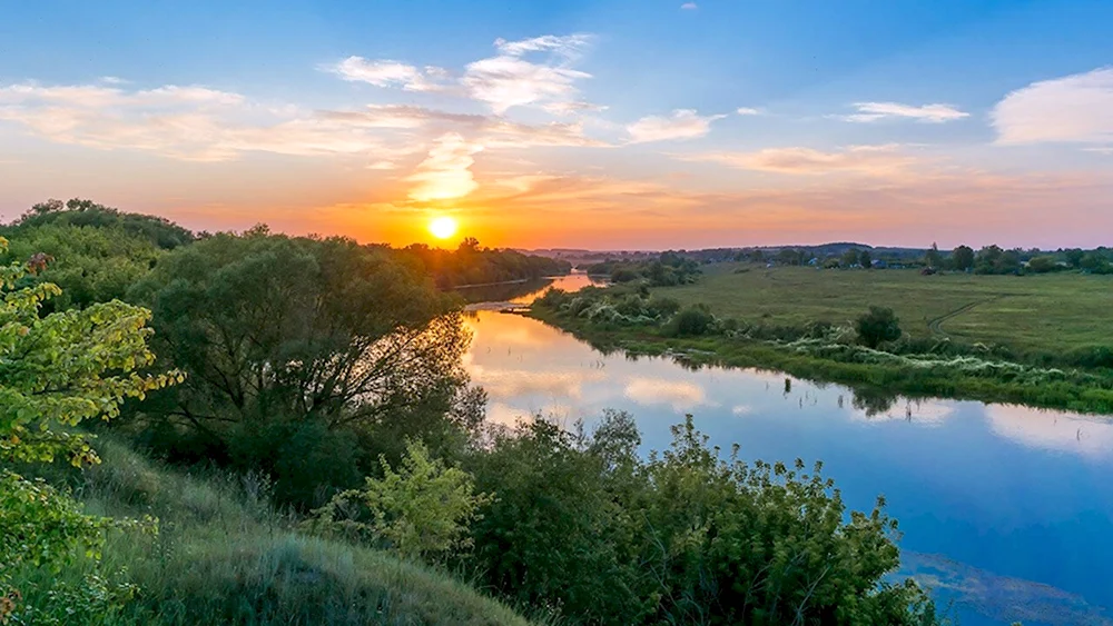 Река сосна у города Ливны