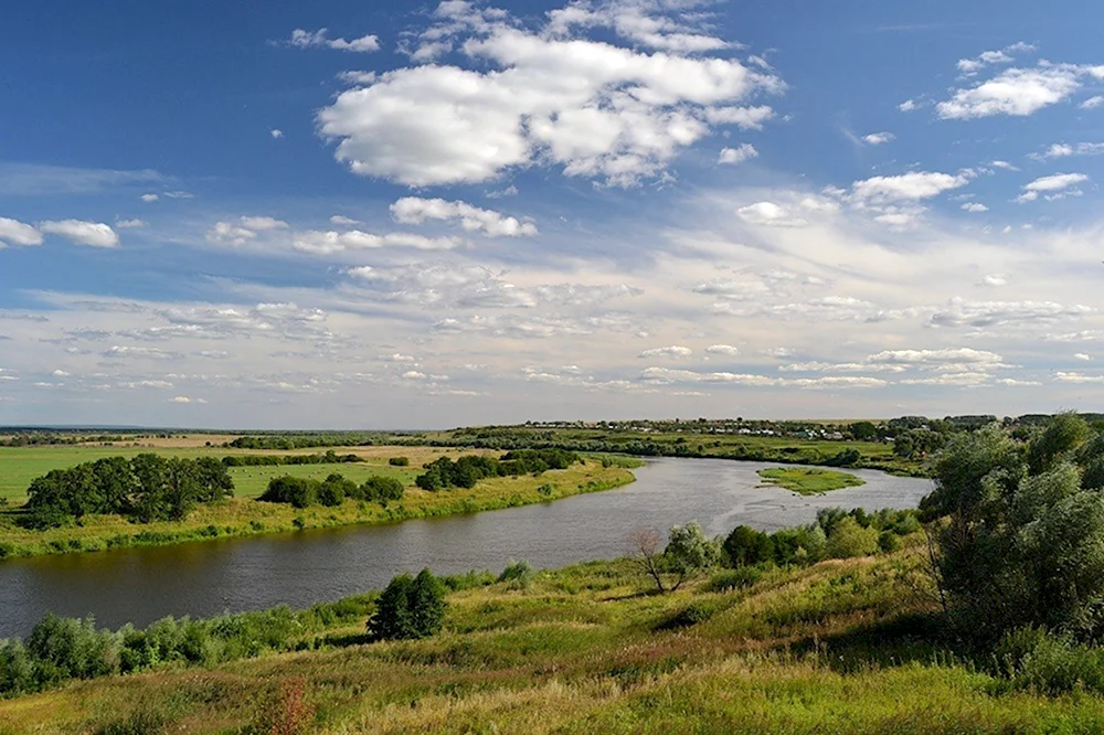 Река Сура в Мордовии