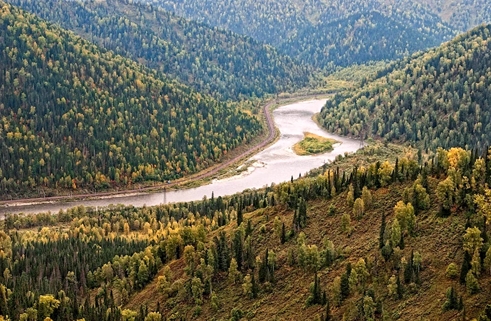 Река Томь Кузнецкий Алатау