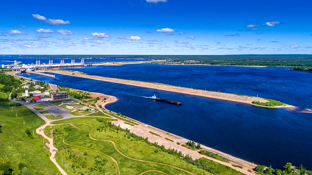 Река Волга Новочебоксарск