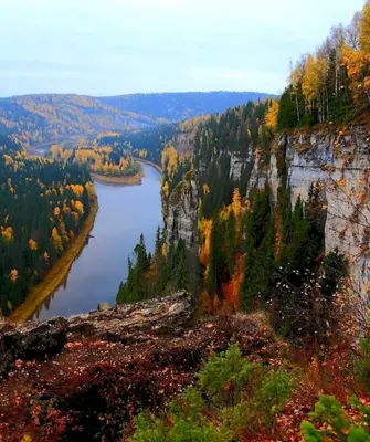 Усьвинские столбы Пермский край осень