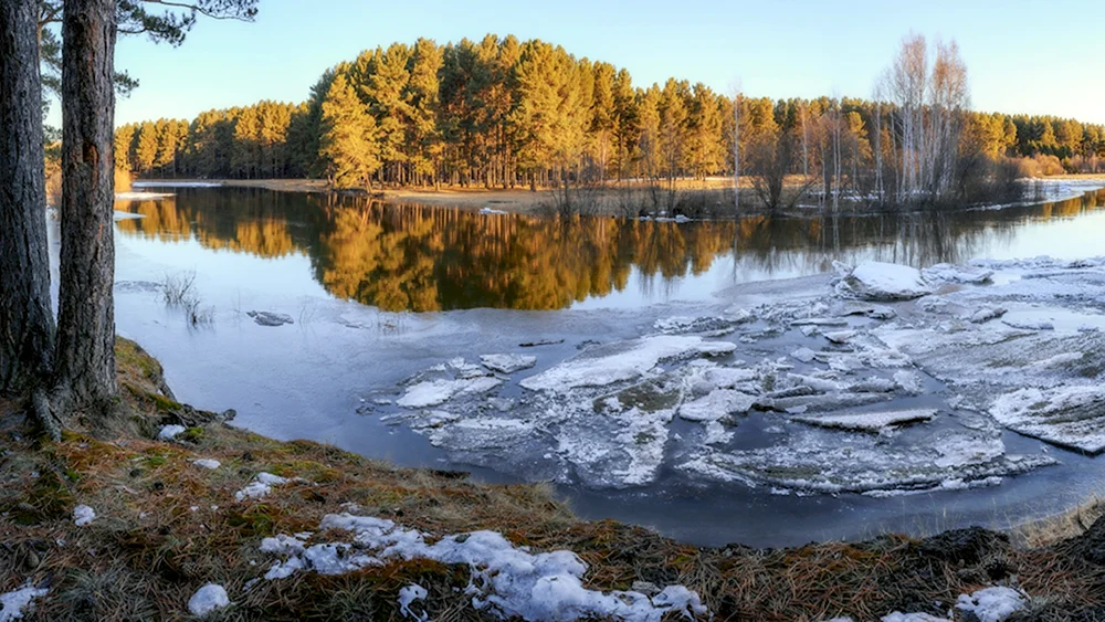 Весна река