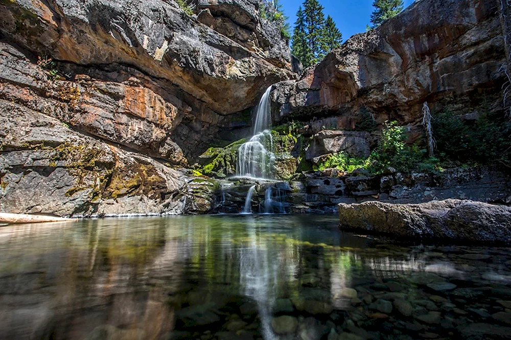 Водопад Чардымские камни