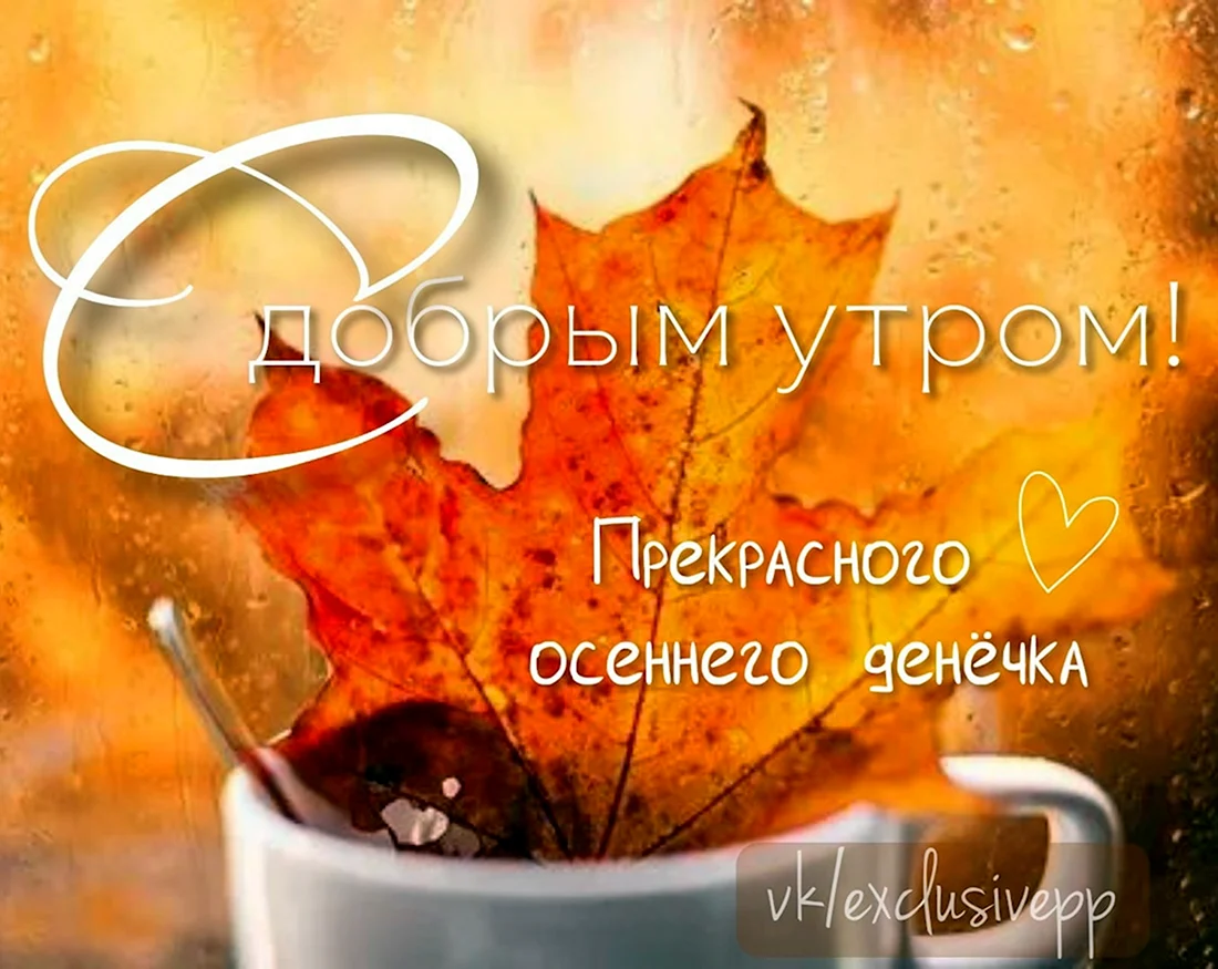 Доброе утро осень
