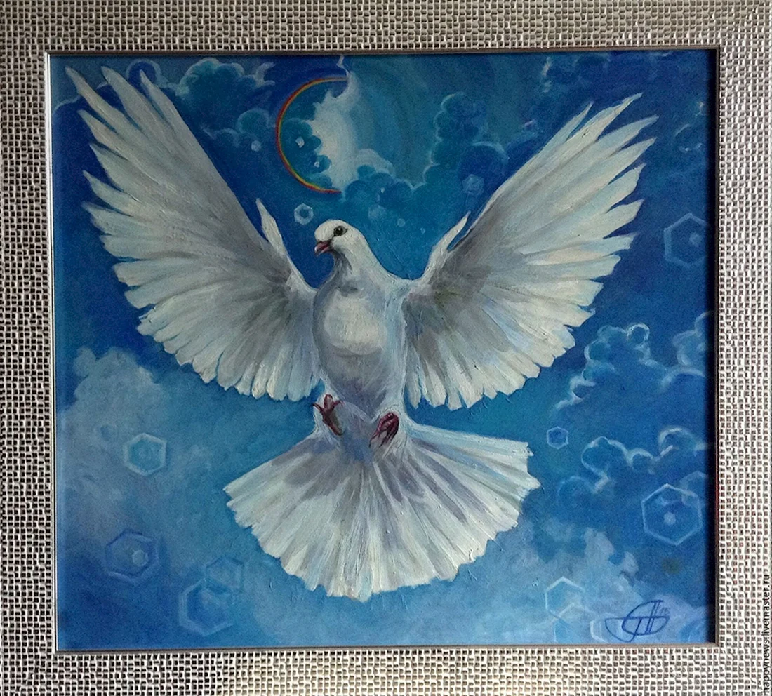 Голубь рисунок