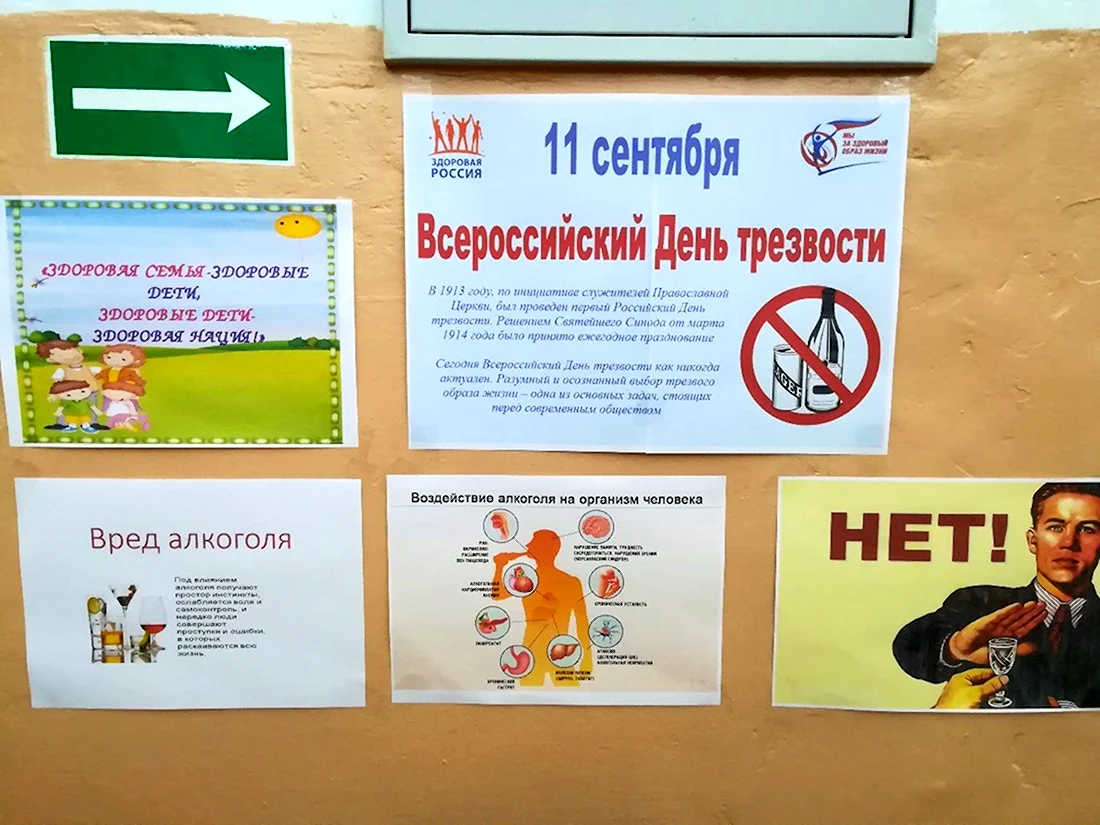 Мероприятия посвященные Дню трезвости в школе