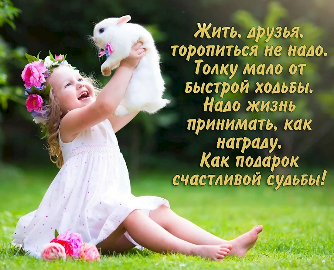 Не надо торопиться жить