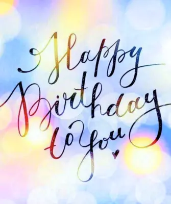 Открытка с надписью Happy Birthday