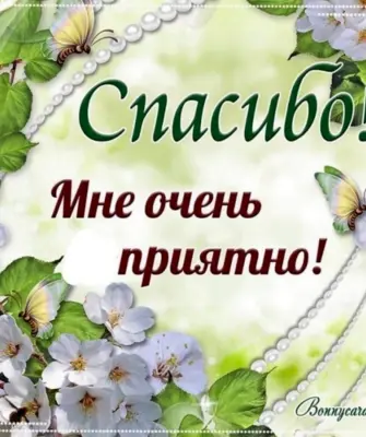 Открытка спасибо