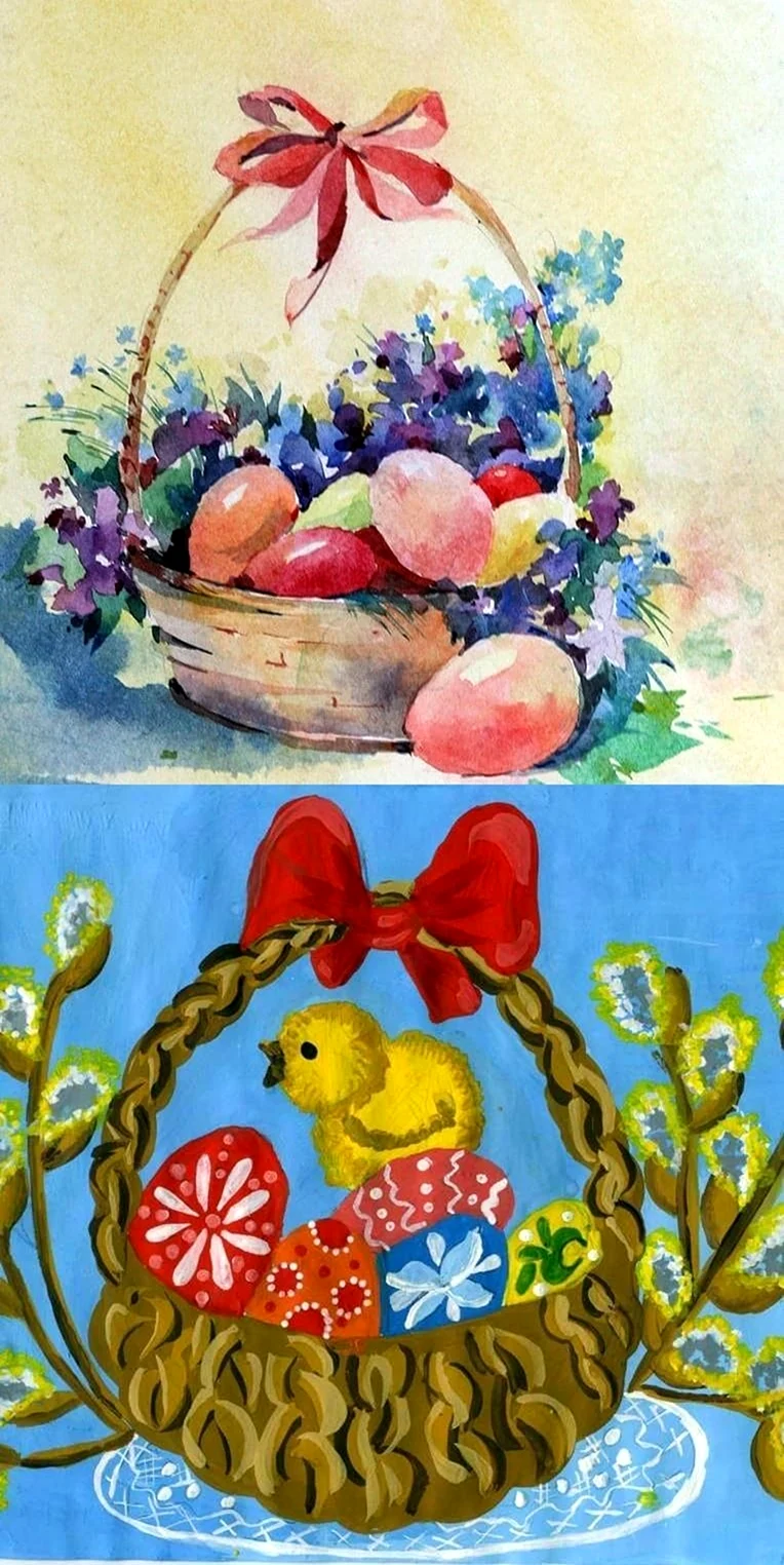 Пасхальная корзина для детей