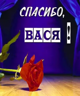 Спасибо Василий