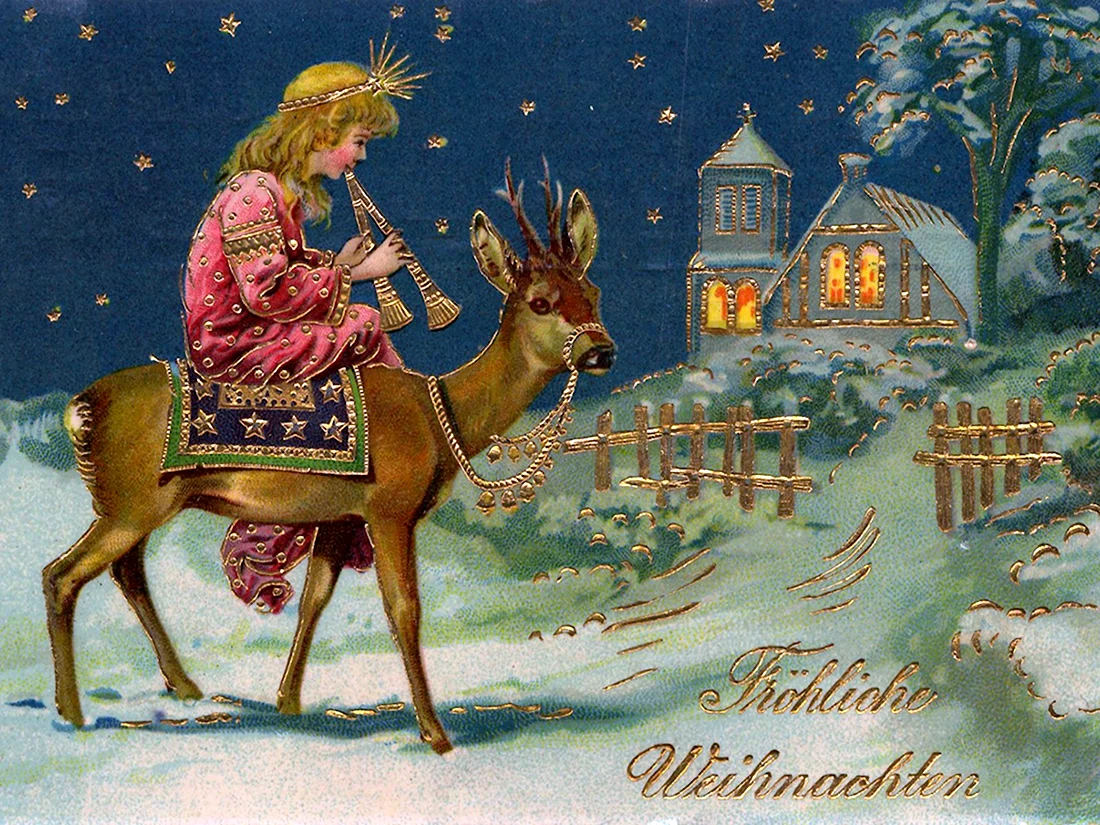 Старинные новогодние открытки