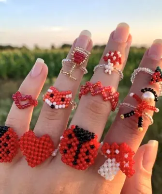 Кольца из бисера