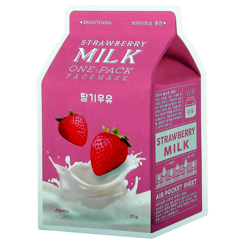 APIEU тканевая маска Milk one-Pack