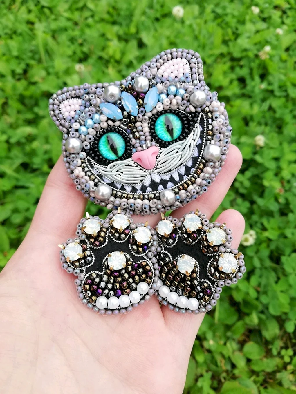 Брошка Чеширский кот