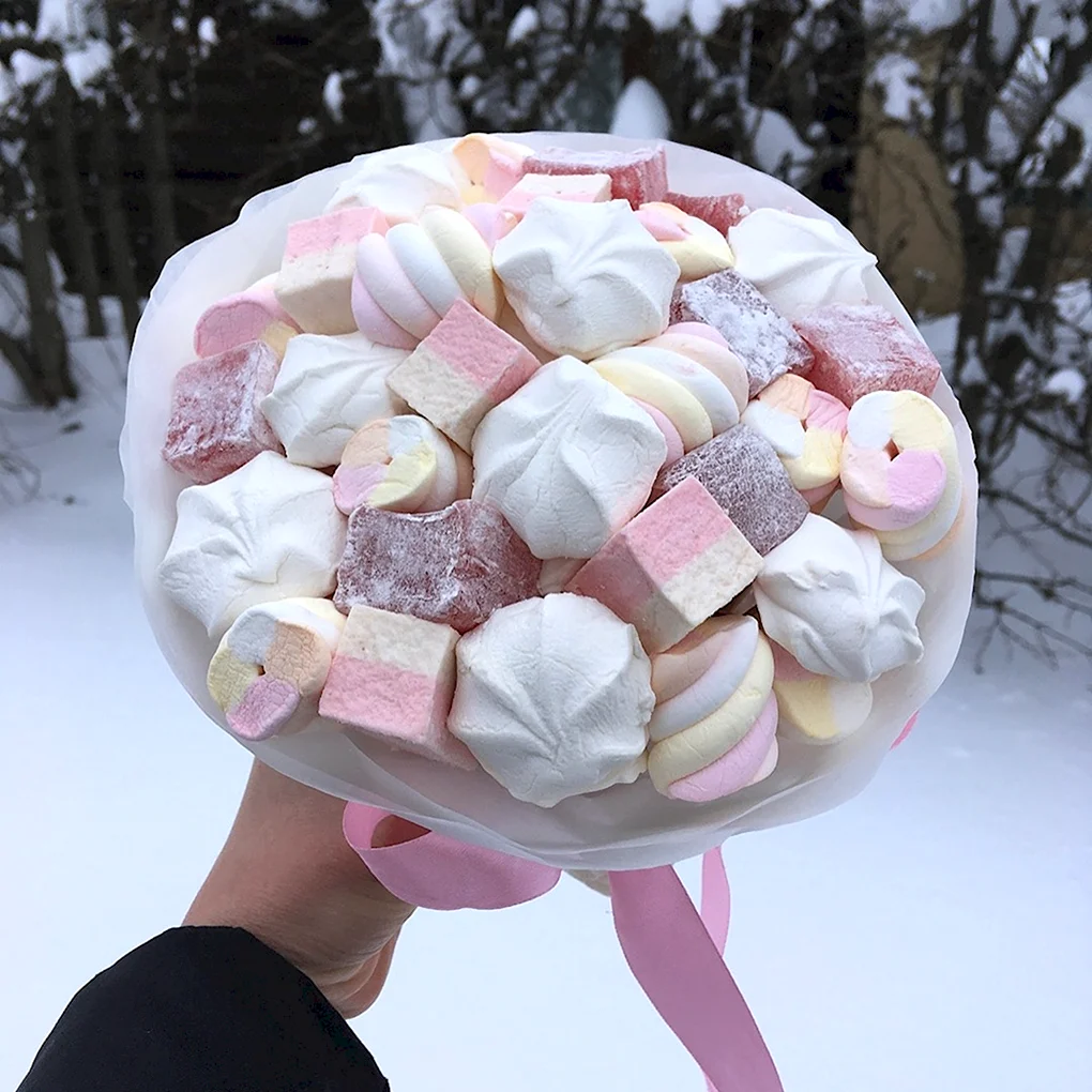 Букет из зефира