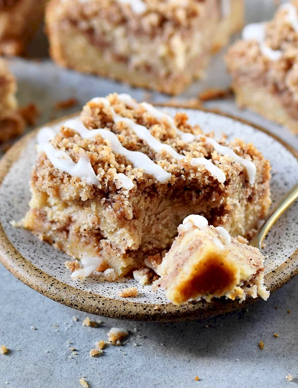 Cake with cookie Crumbles