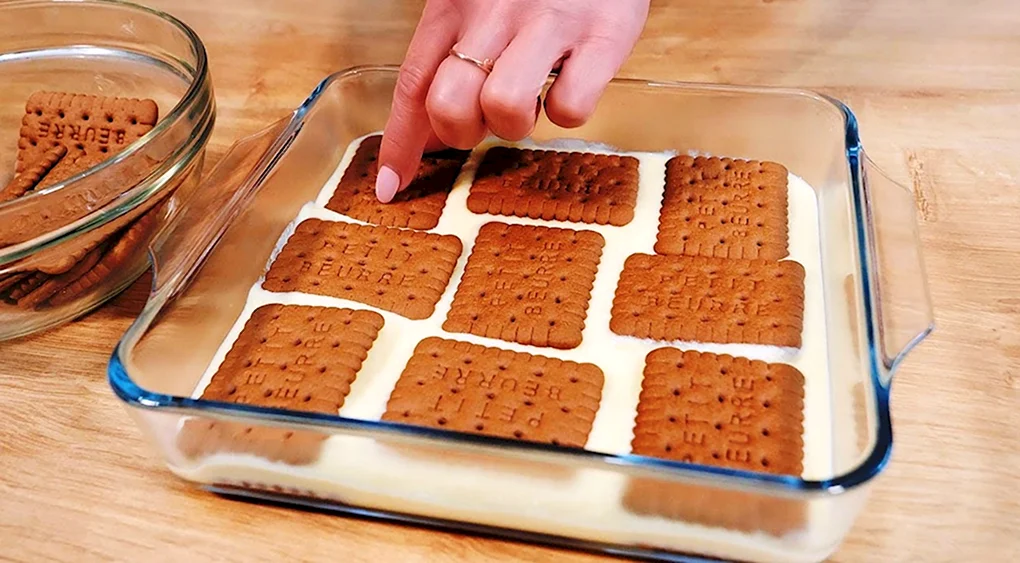 Десерт из печенья без выпечки