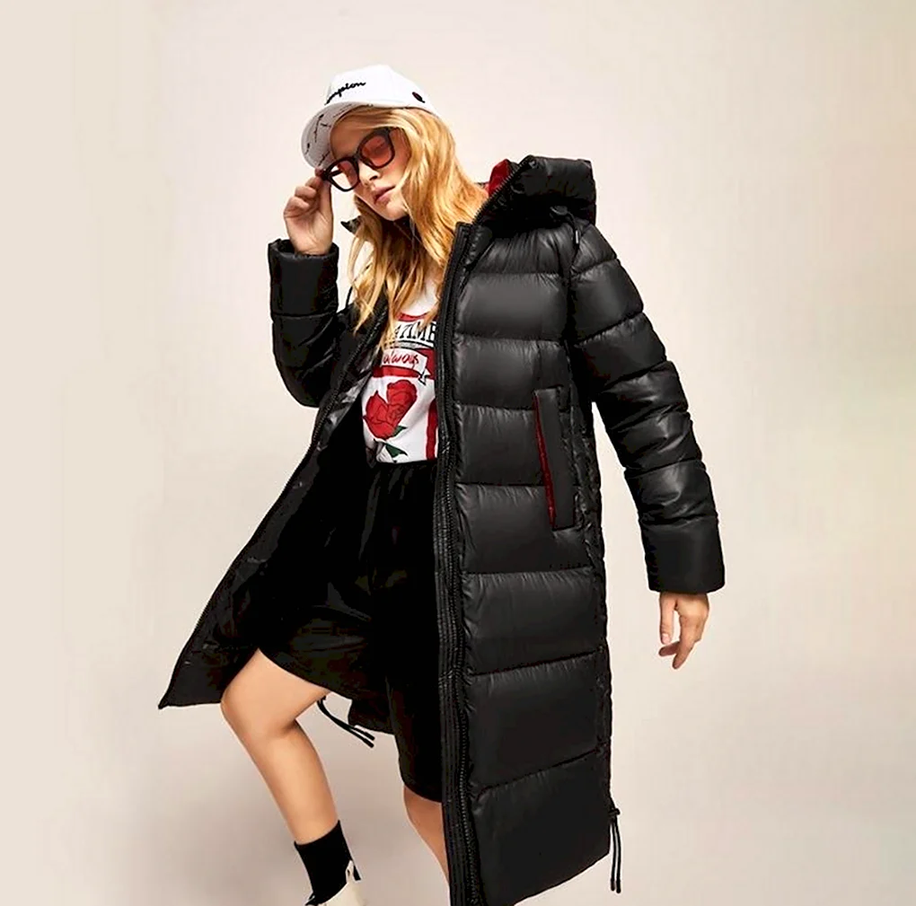 Diesel down Jacket Coat Gold Black женский пуховик