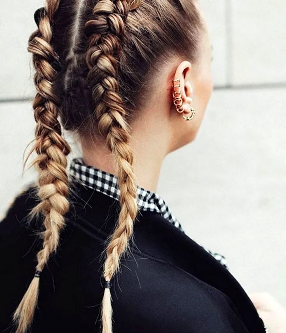 Французские косички Boxer-Braids