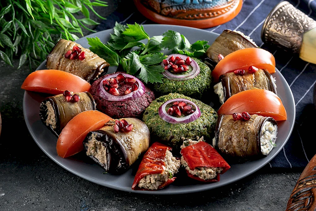 Грузинская кухня ассорти пхали