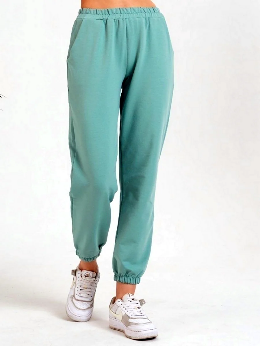 H M Basic фисташковые спортивные штаны