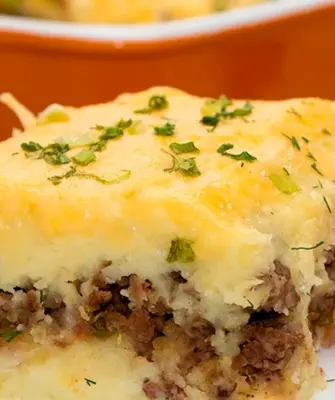 Картофельно мясная запеканка