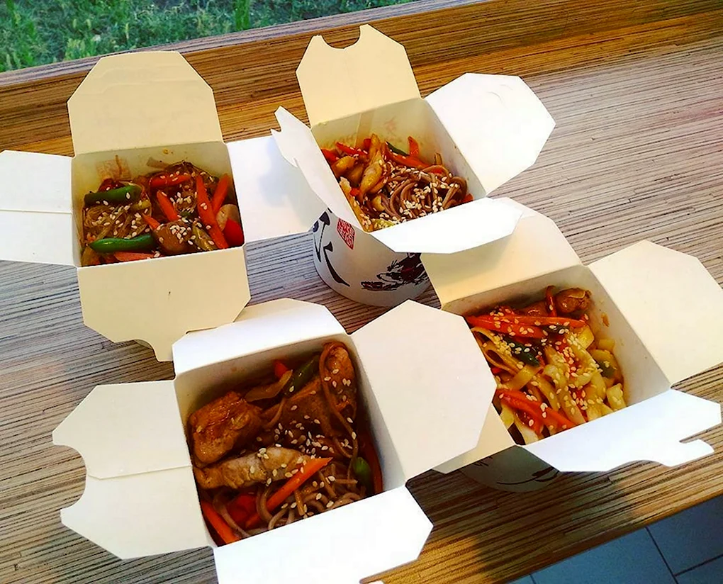 Китайская лапша Wok в коробочках