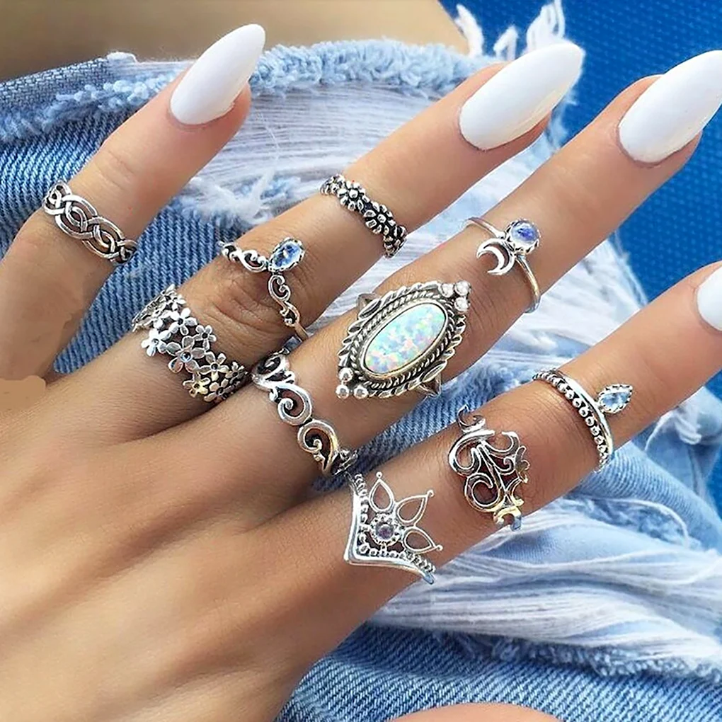 Кольца миди Рингс комплект