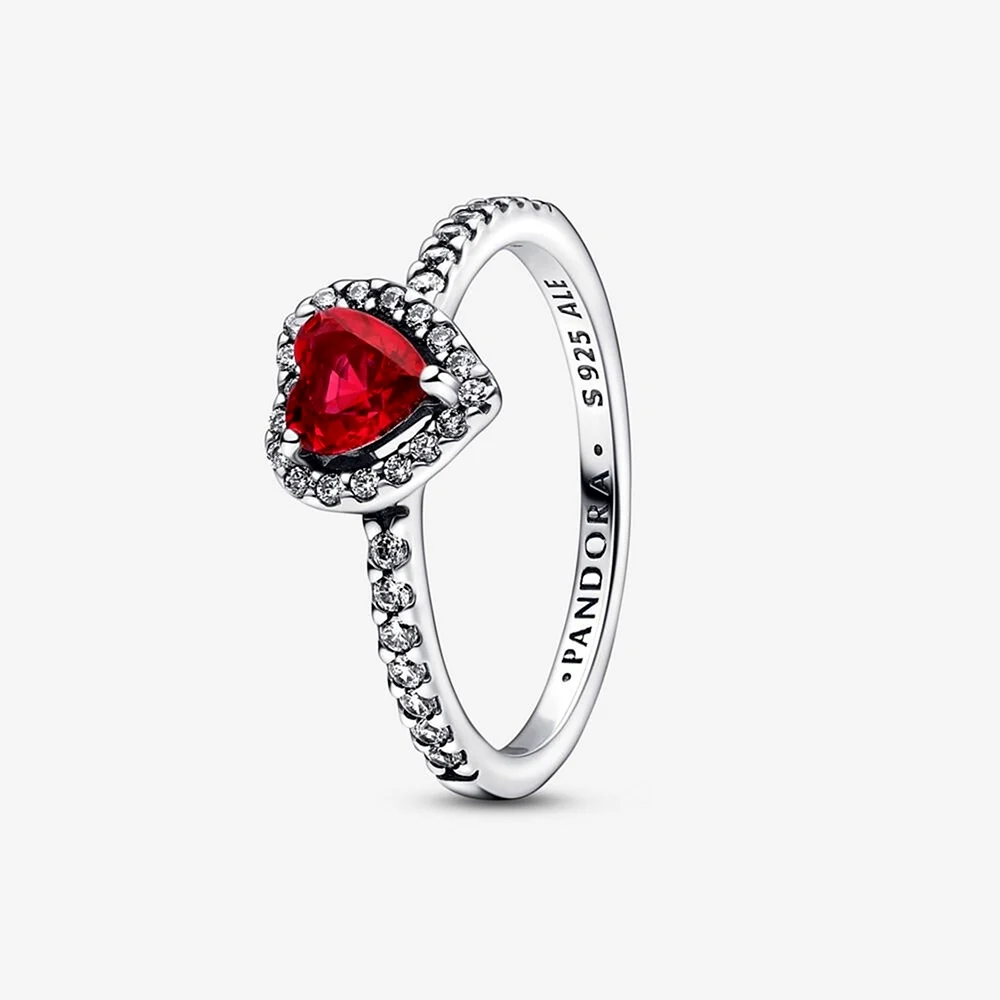Кольцо sparkling elevated Heart Пандора