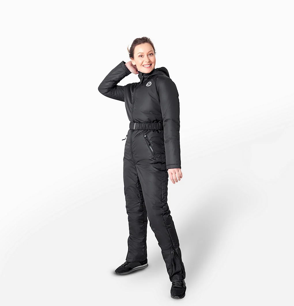 Летний женский комбинезон-чехол черный Dustcover Grace Black on Black - Regular 164 - 170 l