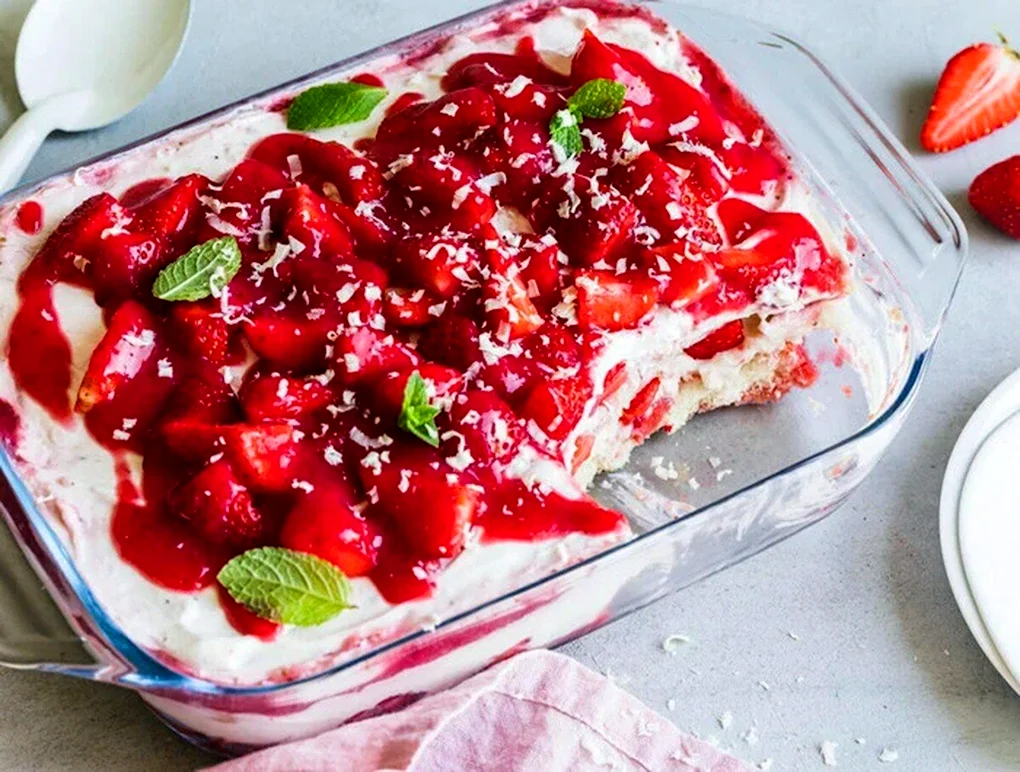 Маскарпоне с клубникой