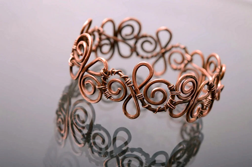 Медный браслет wire Wrap