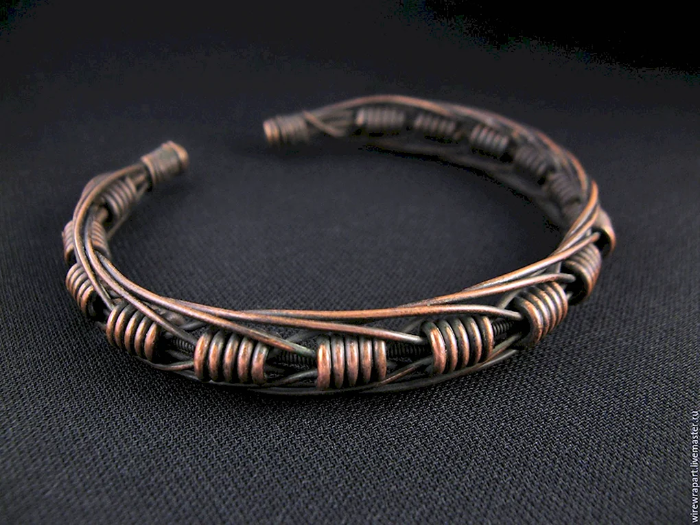 Медный браслет wire Wrap