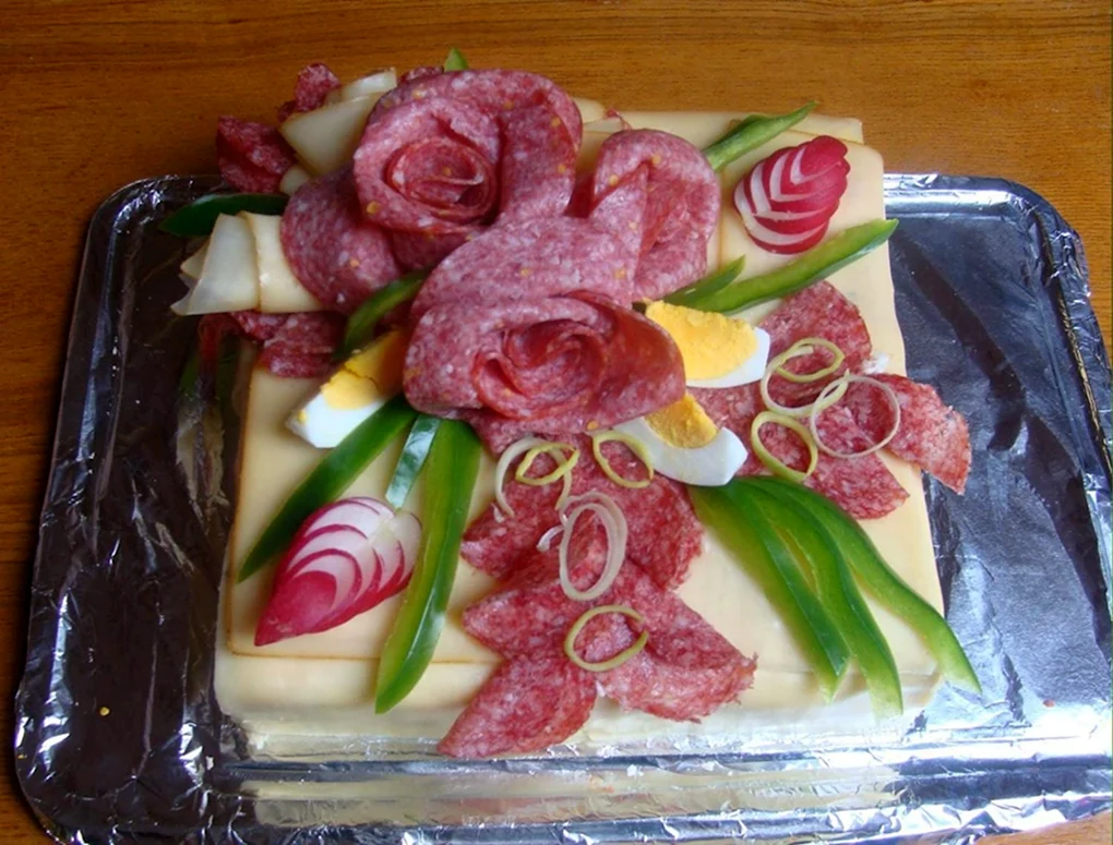 Мясной торт