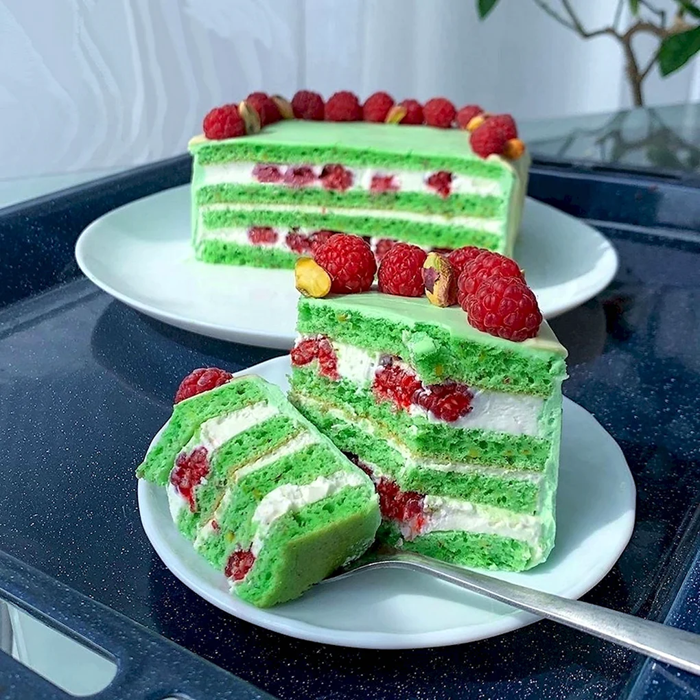 Муссовый торт фисташка малина