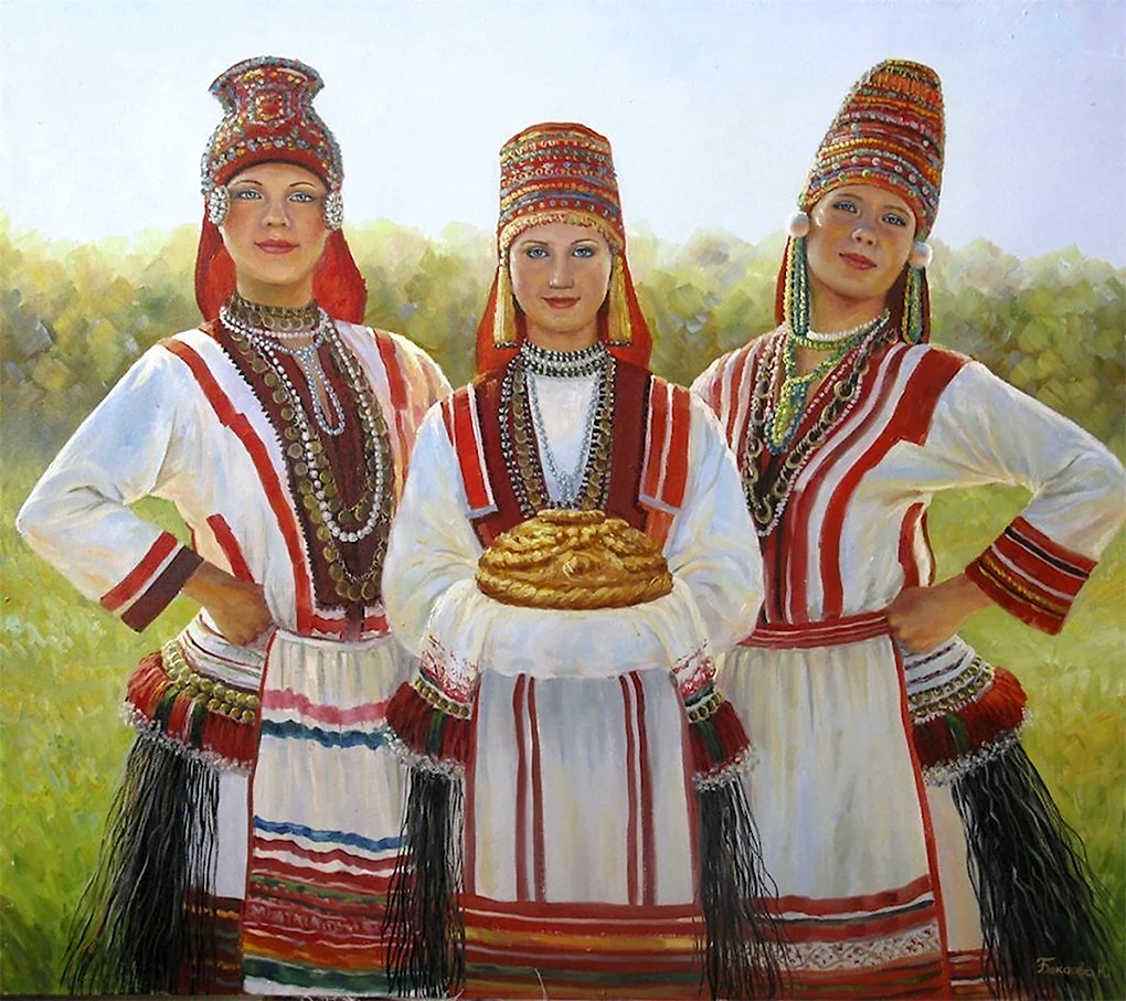 Национальный костюм мордвы эрзя