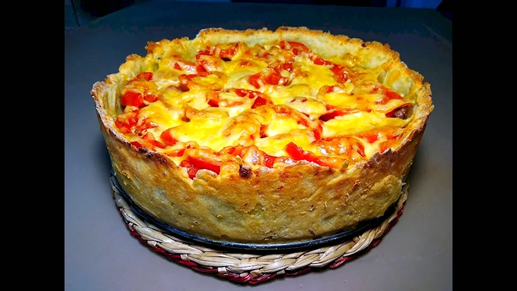 Открытый мясной пирог